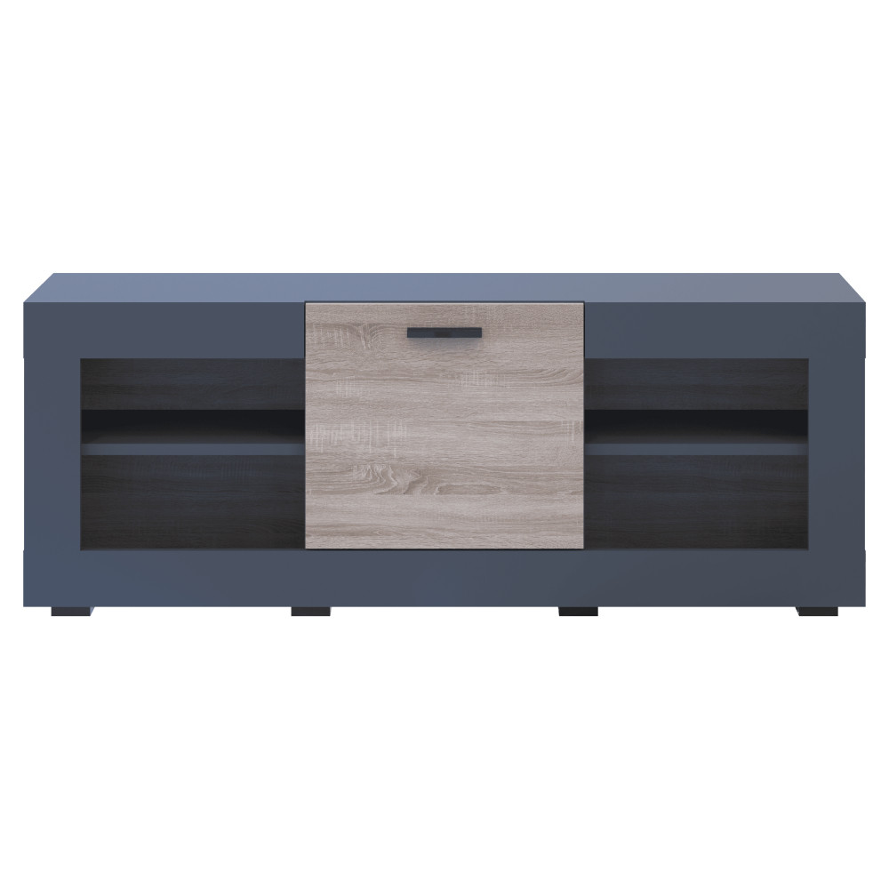 Тумба під телевізор Doros Дана 120х41,6х63 см Графіт/Дуб сонома (DRS-011344), фото 1