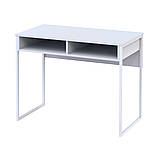 Стіл письмовий з полицею Doros Барт 100х55х78,1 см Білий (DRS-011428), фото 3