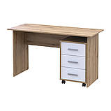 Офісний стіл Doros Т3 120х68х78 см Дуб евок/Білий (DRS-011445), фото 3