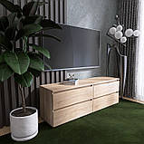 Тумба під телевізор Еверест ЛТВ-1400 Лайт 140х38х49 см Дуб сонома (DTM-4671), фото 5