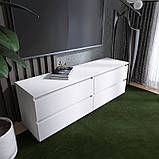 Тумба під телевізор Еверест ЛТВ-1400 Лайт 140х38х49 см Німфея Альба (DTM-4672), фото 8