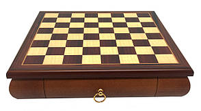 Шахова дошка з висувною скринькою для фігур з дерева ручної роботи від італійського бренду Italfama