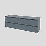 Тумба під телевізор Еверест ЛТВ-1400 Лайт 140х38х49 см Графіт (DTM-4910), фото 2