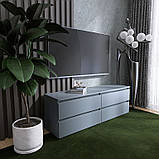 Тумба під телевізор Еверест ЛТВ-1400 Лайт 140х38х49 см Графіт (DTM-4910), фото 4