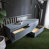 Тумба під телевізор Еверест ЛТВ-1400 Лайт 140х38х49 см Графіт (DTM-4910), фото 5