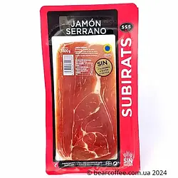 Іспанський хамон Субіратс нарізка Jamon Serrano Subirats 100 г Вакуум