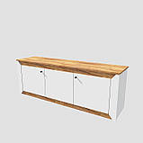 Тумба під телевізор Еверест Нордік ТВ-1500 Білий + Дуб крафт золотий (DTM-5541), фото 7