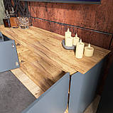 Тумба ТВ Нордік 1500 Еверест Графіт, Дуб крафт золотий (150х38х53 см), фото 5