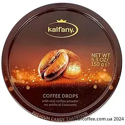 Льодяники із смаком кави в банці Kalfany Coffee Candies 150 грам Німеччина