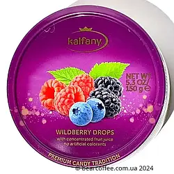 Льодяники із смаком ягід в банці Kalfany Wildberry Candies 150 грам Німеччина