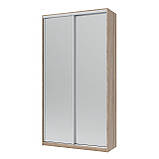 Шафа-купе двохдверна Doros Сіті Лайт 120х60х225 см Дуб сонома/2 Дзеркала (DRS-011086), фото 3