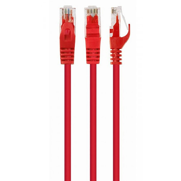 Патч-корд KINGDA U/UTP Cat.5e 3м Червоний (PAUT3300-CU-RD)