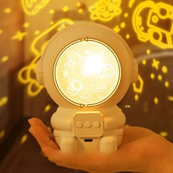 Ночник проектор зоряного неба Астронавт BMOL4000 білий