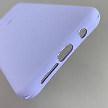 Силіконовий чохол з мікрофіброю для Xiaomi Redmi Note 8 Pro бузковий d4q, фото 6