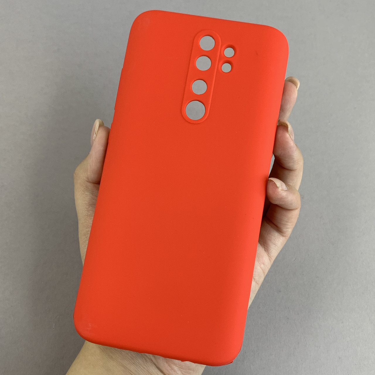 Силіконовий чохол з мікрофіброю для Xiaomi Redmi Note 8 Pro червоний d4q