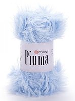 Пряжа Piuma YarnArt(мех)-4408 блакитний