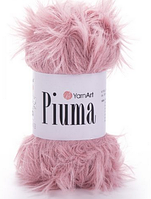 Пряжа Piuma YarnArt(мех)-4413 пильна троянда