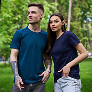 Футболка жіноча стрейчева Premium, Україна, темно-синя, 010725, фото 5