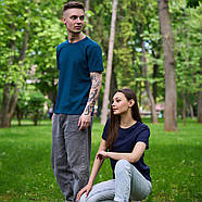 Футболка жіноча стрейчева Premium, Україна, темно-синя, 010725, фото 9