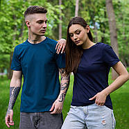 Футболка жіноча стрейчева Premium, Україна, темно-синя, 010725, фото 7