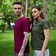 Футболка жіноча стрейчева Premium, Україна, хакі, 010746, фото 3