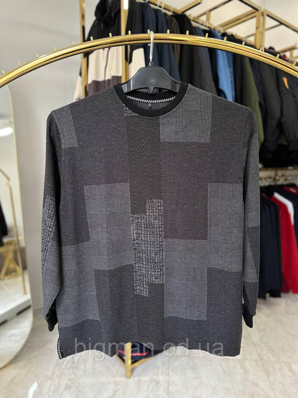 Світшот прямий Borcan 4011 (батал) 3-6XL черный