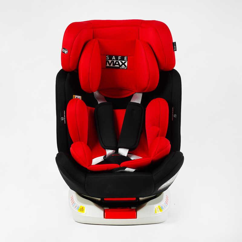 Автокрісло дитяче на каркасі 9-36 ISOFIX Joy SafeMax SF-92100 Червоне, обертається на 360 градусів, фото 1