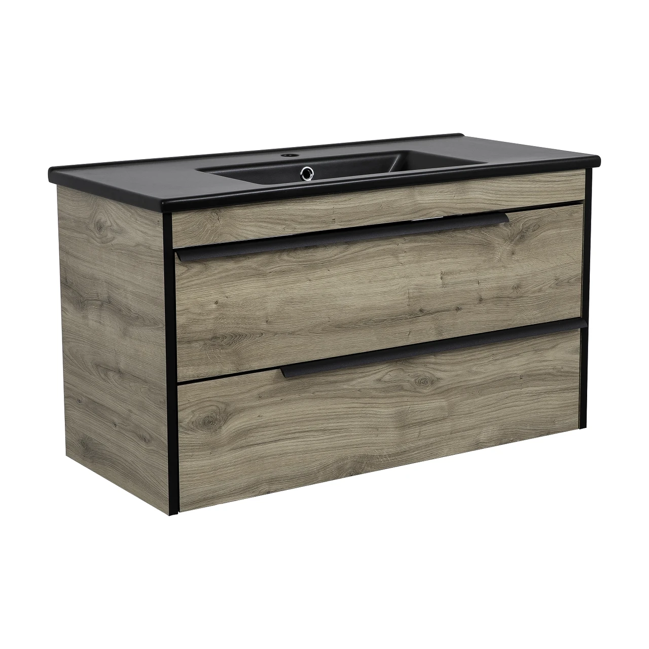 Тумба Loft-Neo (севілья) 100 см з умивальником Arte BLACK консольна, фото 1