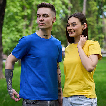 Футболка жіноча стрейчева Premium, Україна, жовта, 010739