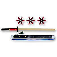 Набір іграшок Ніндзя 4 шт. Катана. Сюрикени.