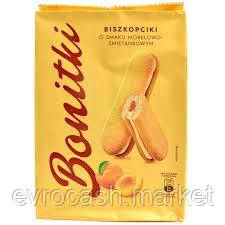 Печиво Bonitki з вершково-абрикосовою/полуничною  начинкою 170 гр в асортименті, фото 1