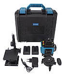 Лазерний нівелір 16-лінійний зелений 9051, фото 4