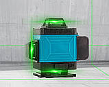 Лазерний нівелір 16-лінійний зелений 9051, фото 6