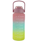 Набір пляшок для води 9045 300-900-2000 мл, 3 шт., різнобарвний, фото 2