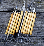 Набір інструментів для ліпки та 79-27, 11 предметів, фото 4