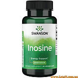 Рибоксин Інозин енергетик який захищає серце рибоксин для серця судин печінки спортсменів Swanson Inosine, фото 3