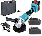 Машинка шліфувальна акумуляторна, болгарка 9498, фото 3