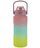 Набір пляшок для води 9045 300-900-2000 мл, 3 шт., різнобарвний, фото 6