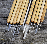 Набір інструментів для ліпки та 79-27, 11 предметів, фото 2