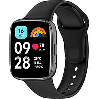 Силиконовый ремешок для Xiaomi Redmi Watch 3 Active (Black)