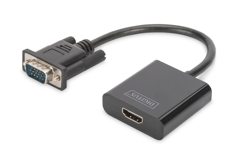 Адаптер DIGITUS VGA > HDMI (M/F) Full HD