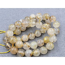 Намистини Рутиловий Кварц 8,2-8,4мм