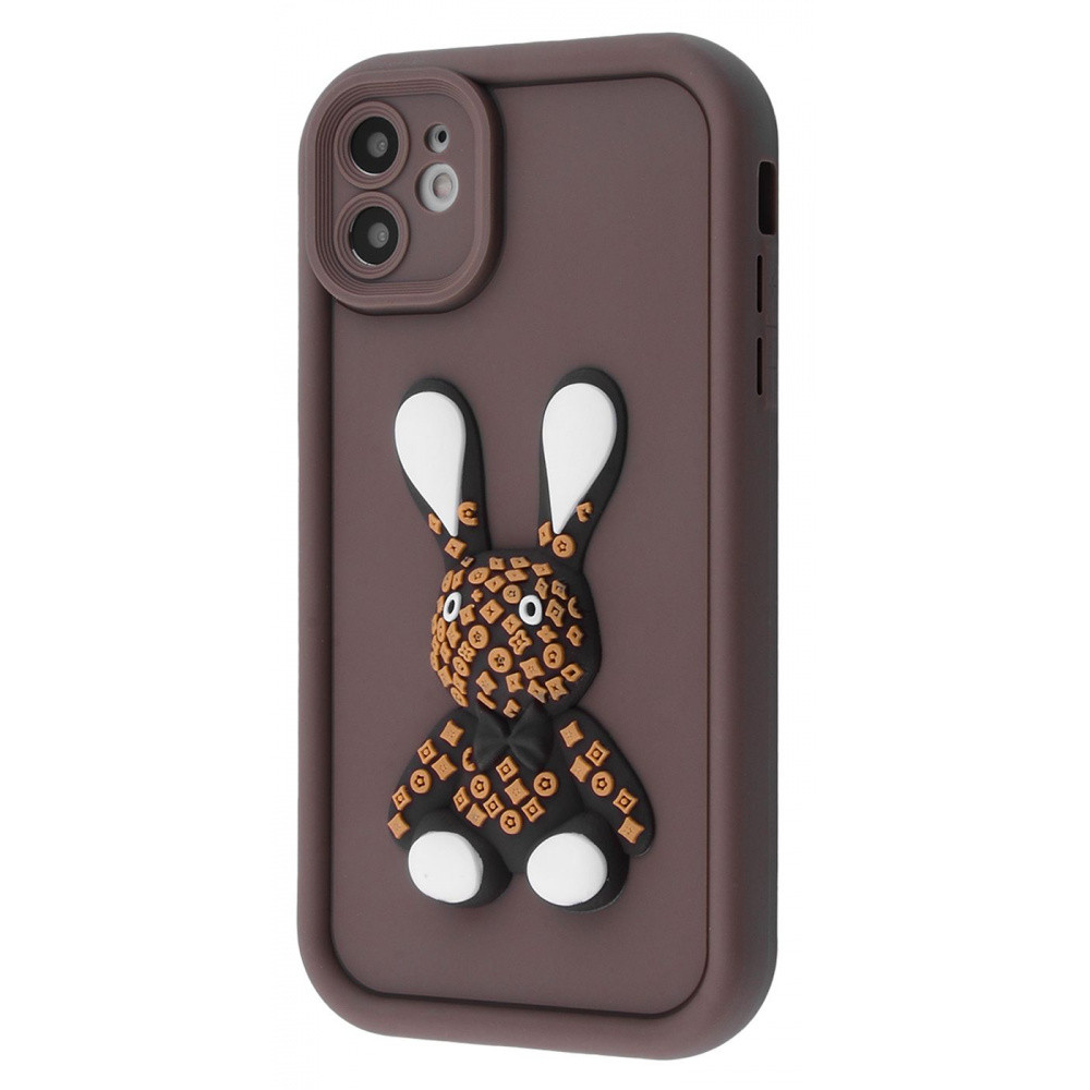 Чохол Pretty Things Case для iPhone 12 Brown/Rabbit