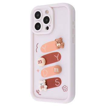 Чохол Pretty Things Case для iPhone 13 Pro White/Bear