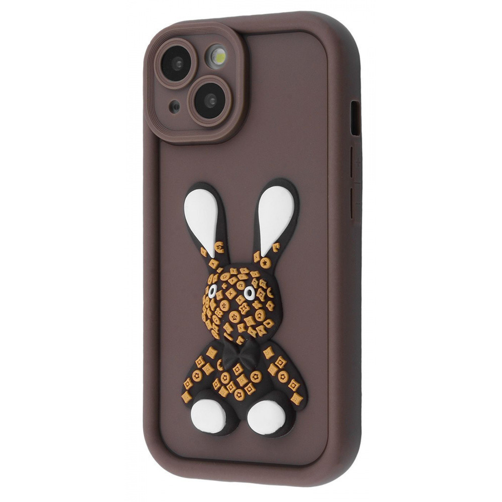 Чохол Pretty Things Case для iPhone 14 Brown/Rabbit