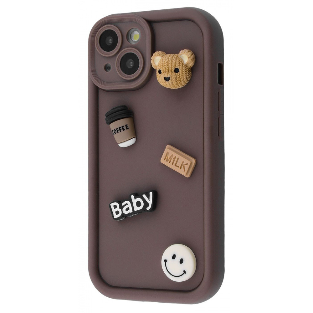 Чохол Pretty Things Case для iPhone 15 Brown/Bear