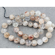 Намистини Рутиловий Кварц 8,7мм