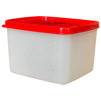 Бокс для морозильної камери 1,2 л Alaska червоний