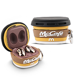 Силіконовий чохол Alitek для навушників Samsung Galaxy Buds 2 Pro / 2 / Pro / Live + карабін Склянка кави