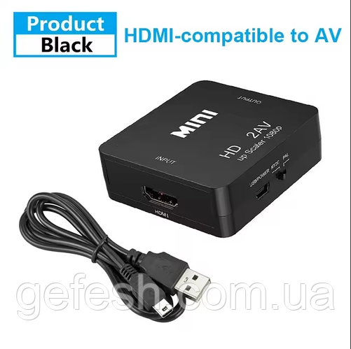 Переходник HDMI в AV RCA тюльпан адаптер (ID#2355278244), цена: 149.99 ...